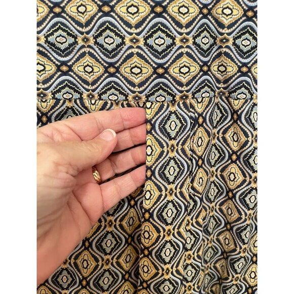 Alan Flusser Geometric Print Button-Down Shirt MEN'S SZ M - Picture 3 of 12